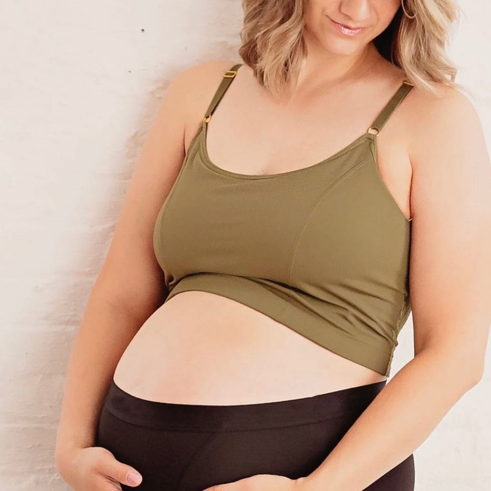 Davin&Adley olive crop cami